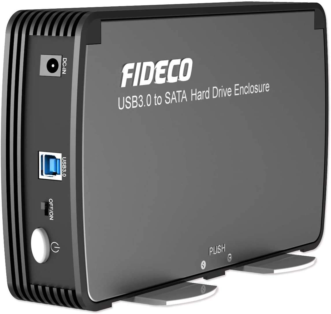 hdd ケース 3.5インチ ハードディスケース 贈呈 16tbLEDインジケータと電源スイッチ付き 放熱性が高く 頑丈なアルミ製データ保管 バックアップ データ読み書き 簡単高速 16tb FIDECO 3.5 HDDケース SSD対応 SATA 宅送 UASP対応 簡単着脱 最大容量16TB 外付ハードディスクケース USB3.0 冷却ファン付き 送料無料 2.5インチHDD