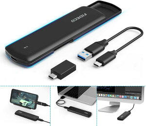 FIDECO M.2 NVMe PCIE SSDP[X USB3.1 Gen2iM-Key or B+M KeŷݑΉj2230 2242 2260 2280Ή ϊA_v^ |[^u n[hhCu GN[WAUASPT|[g USB C + USB A C^[tF[X ȒPE 