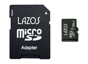 microsd 32gb 64gb 128gb 256gb 512gb microSD�J�[�h �������[�J�[�h �}�C�N��SD microSDXC UHS-I U3 CLASS10 LAZOS �A�_�v�^�[�t�� SDMI�Ή� ���[���֑�������