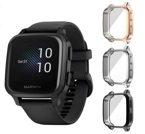 Garmin Venu Sq/Venu Sq 2/ Venu Sq music/Venu Sq music 2�p�ی�P�[�X �[�d�\�� TPU�f�� �ی�J�o�[ �_�炩���t���[�J�o�[ �������� �E���ȒP �ϏՌ��� �_�