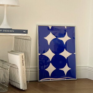 blue circle paint �V���o�[�t���[�� �A�[�g�|�X�^�[ 50×40cm