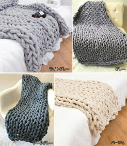  100x100cm 100x120cm VFj[jbguPbg \t@pѕz jbguPbg ӂӂ y ҂܂ꂽѕz k \t@Jo[ @uPbg@Chunky Crochet@`L