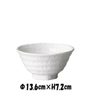 料亭削り 4.0寸飯碗 白 どんぶり丼 陶器磁器の食器 おしゃれな業務用和食器 お皿中皿深皿