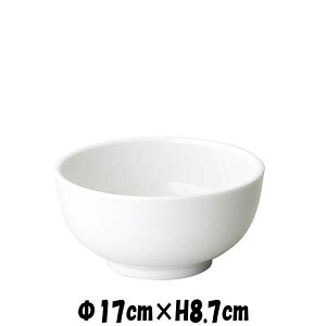天安 17cm多用丼 白 どんぶりラーメン鉢うどん丼 陶器磁器の食器 おしゃれな業務用洋食器 お皿中皿深皿