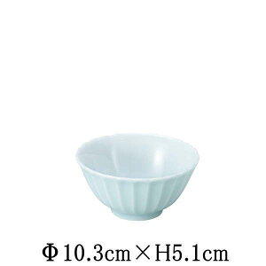 かすみ 青白 10.5cmボウル 飯碗 お茶碗 小鉢 日本製 国内産 おしゃれな業務用食器 お皿中皿深皿 和食器