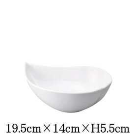 小田陶器ブランド　マルシェ　ひとひら盛鉢　白い陶器磁器の食器　おしゃれな業務用洋食器　お皿中皿深皿