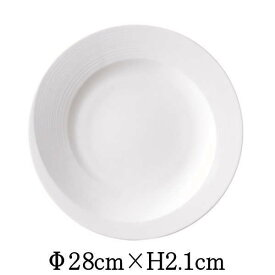 クゥラン　11”プレート　割れにくい強化硬質磁器　白い陶器磁器の食器　おしゃれな業務用洋食器　お皿大皿平皿
