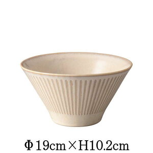 窯変白十草 19cmサラダ鉢 日本製 国内産 丼 どんぶり ラーメン うどん 陶器磁器の食器 おしゃれな業務用和食器 お皿中皿深皿