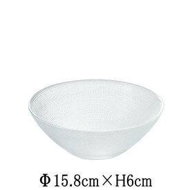 アウトレット込み商品　CIELO　シエロ　15.5cmボウル　ガラス　おしゃれな業務用洋食器　お皿中皿深皿