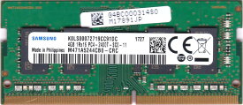 【新品】SAMSUNG ORIGINAL サムスン 純正 PC4-19200 DDR4-2400 4GB (512Mx16 4チップ搭載) 260pin SO-DIMM ノート用メモリ バルク品 M471A5244CB0-CRC