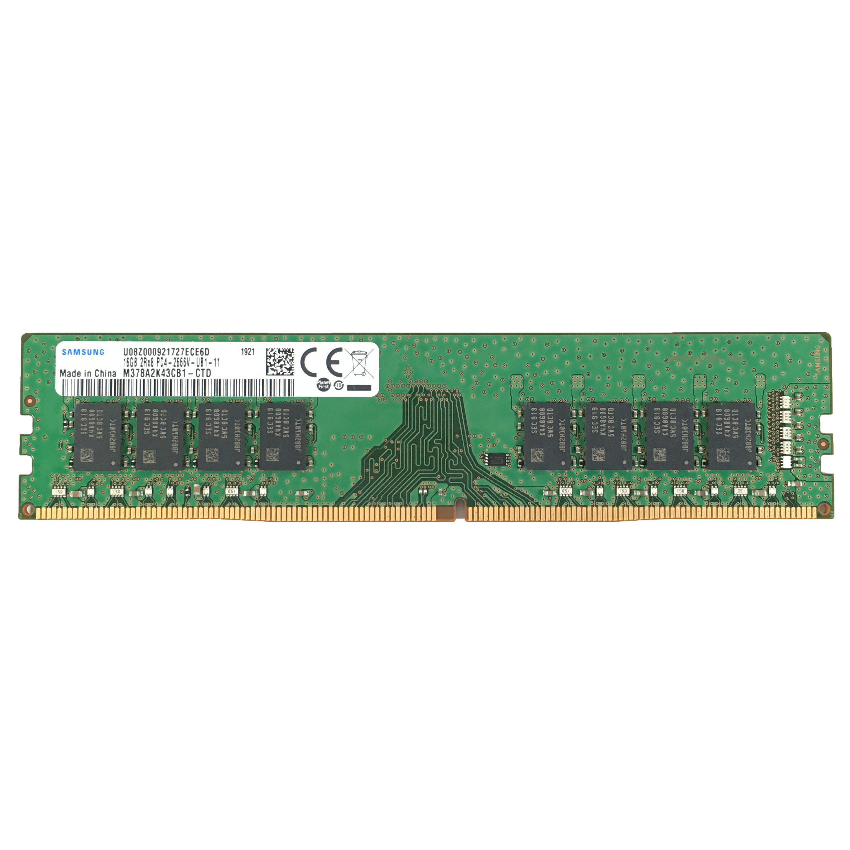【新品】DDR4 2666 16GB SAMSUNG Original [SAMSUNG ORIGINAL] サムスン純正  デスクトップ用メモリ PC4-21300 DDR4-2666 288pin CL11 (16GB) 電電便