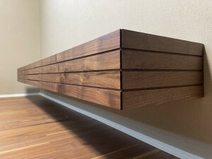 【送料無料/日本製】スラッシュ 180 TVボード フロートタイプ Bタイプ 壁掛けテレビ台 木製 テレビボード ローボード フロートテレビボード 壁掛けテレビ 引き出し 国産 完成品 ウォールナ