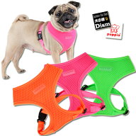 犬用 ハーネス 中型犬 パピア PUPPIA ソフトメッシュハーネス ネオンカラー XL 胴輪 柴犬 コーギー ビー…