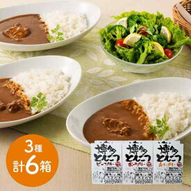 【エントリーでP5倍 今だけクーポン配布中】 福岡 博多 とんこつ カレー 3種 食べ比べ セット 贅沢 濃厚 本格派 レトルト 常温保存 ビーフ ポーク チキン ご当地 グルメ お取り寄せ