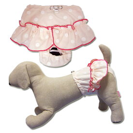 犬服 マナーパンツ 女の子 サニタリーパンツ 生理用パンツ ドット柄 ピンク 綿100% 小型犬 中型犬 チワワ トイプードル ダックス 柴犬 お出かけ ドッグカフェ マナーウェア 介護 生理 かわいい おしゃれ