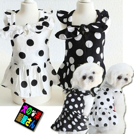 ＼楽天カード利用でP4倍／ 犬服 ワンピース ドット柄 水玉 ドッツィーワンピース 【送料無料】 かわいい おしゃれ 女の子 ドッグウェア 犬 服 犬の服 春 夏 秋 小型犬 中型犬 チワワ トイプードル ミニチュアダックス 柴犬 フレブル パグ ペッ