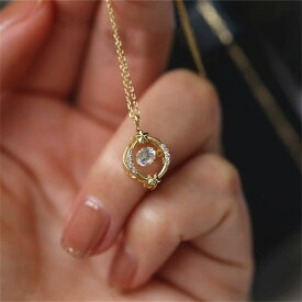 【最大1500円OFF×P5倍】ネックレス レディース　首飾り　誕生日プレゼント 結婚記念日 豪華 冠婚葬祭 結婚式 女性 彼女 妻 嫁 安心 ニッケルフリー シンプル 大人 金色 白金 人気 ネックレス 金属アレルギー ル　プラチナ 空け込み 高級感