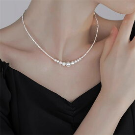 【最大1500円OFF×P5倍】パール ネックレス レディース 真珠 パールネックレス シルバー999 冠婚葬祭 結婚式 アクセサリー カジュアル 喪服 お葬式 長め 短め プレゼント シルバー 人工真珠 シンプル フォーマル 人気