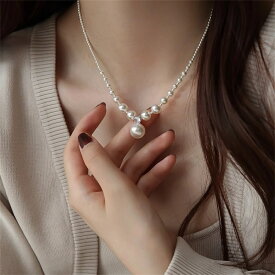 【SS延長24H★20%OFF】ネックレス 真珠 パール レディース シンプル 人工真珠 パールネックレス シルバー999 飾り 冠婚葬祭 結婚式 アクセサリー ファッションジュエリー 喪服 お葬式 長め 短め プレゼント シルバー フォーマル 新品