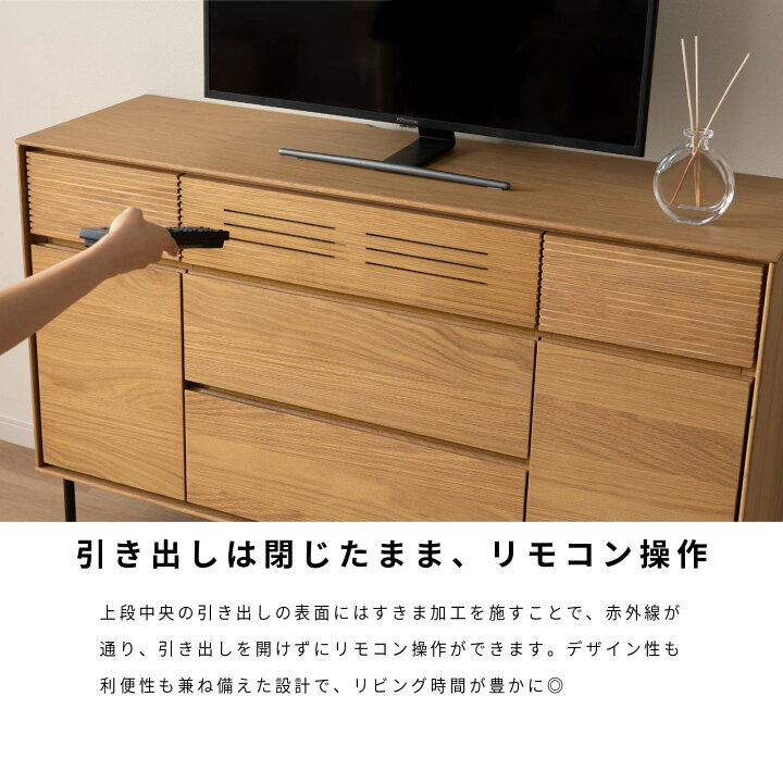 楽天市場】【P10倍&5%OFF 4/10限定】 サイドボード 木製 幅120 脚付き 
