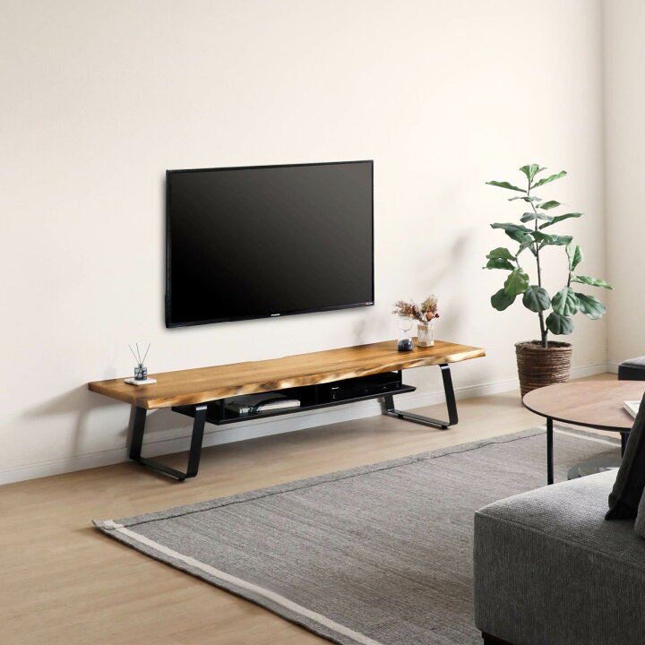 楽天市場】テレビ台 幅 180cm テレビボード 半完成品 無垢材 オーク 