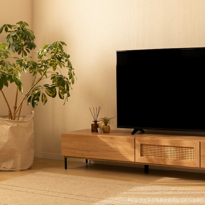 楽天市場】テレビボード 完成品 テレビ台 180cm オーク調 ラタン 