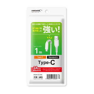 HIDISC USB Type-C�P�[�u�� 1m �z���C�g HD-ACC1WH