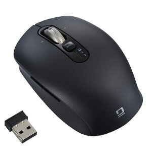 �i�J�o���V �y�����z�C�[���}�E�X�z Bluetooth�EUSB����(�f���A��) �É�5�{�^�� BlueLED�}�E�X S�T�C�Y �u���b�N MUS-DKF239BK