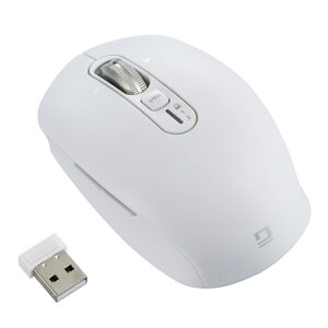 �i�J�o���V �y�����z�C�[���}�E�X�z Bluetooth�EUSB����(�f���A��) �É�5�{�^�� BlueLED�}�E�X S�T�C�Y �z���C�g MUS-DKF239W