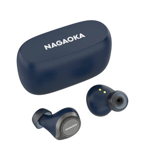 NAGAOKA ���C�����X�C���z�� BT824BL �I�[�g�y�A�����O�@�\ �ő�8���ԍĐ��Ή� Bluetooth5.0�Ή� IPX4 SBC AAC �}�C�N���ځ@�u���[