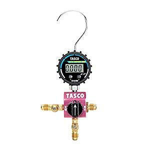 �y���������zTASCO�i�^�X�R) R410A,R32�p�{�[���o���u���f�W�^���V���O���}�j�z�[���h�L�b�g �`���[�W�z�[�X92cm�^�C�vTA123DG-1