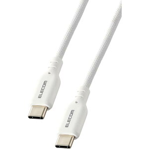 �G���R�� USB Type-C & Type-C �P�[�u�� 1m PD�Ή� 60W �f�����ɂ��� �V���R�� �z���C�g �yiPhone 16 �V���[�Y �Ή����؍ρz MPA-CCSSM10WH