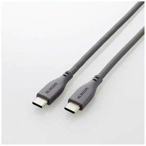 �G���R�� USB Type-C USB2.0�P�[�u�� �^�C�vc�P�[�u�� c-c 100W�Ή� �V���R�� 1.0m �O���[��MPA-CC5PSS10GY