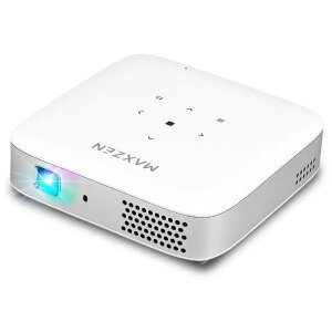 �|�[�^�u�� �v���W�F�N�^�[ MAXZEN �ƒ�p 4K�Ή� ���^ �~�j �R���p�N�g Wi-Fi2.4G/5G 8000mAh Bluetooth5.2 Android11 MP-D10HC-WH