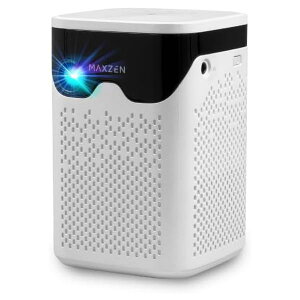 �|�[�^�u�� �v���W�F�N�^�[ MAXZEN �ƒ�p 4K�Ή� ���^ �~�j �R���p�N�g Wi-Fi2.4G/5G 3300mAh Bluetooth5.2 Android11 MP-D12HC-WH