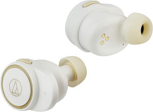 オーディオテクニカ 完全ワイヤレスイヤホン Bluetooth 最大約21時間再生 ホワイト ATH-CK1TW WH イヤフォン 両耳 長時間再生 マイク機能 ハンズフリー 通話 通勤 通学 テレワーク WEB会議 高音質 軽