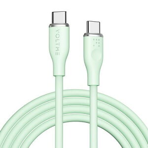 �{���g�~�[ VOLTME ���X�V���[�Y�V���R�� �[�d�P�[�u�� USB-C��USB-C 60W �O���[�� 1.8m C2138 �[�d �R���Z���g �� �R�[�h �P�[�u�� �X�}�z �g�� �������� �V���v�� �� �E�� ��� ���ł��� �O�o ������