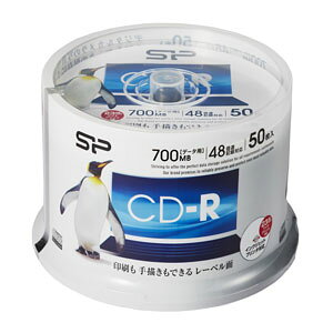 Silicon Power VRp[ f[^p 48{Ή CD-R 50pbN700MB zCgv^u SPCDR80PWC50S