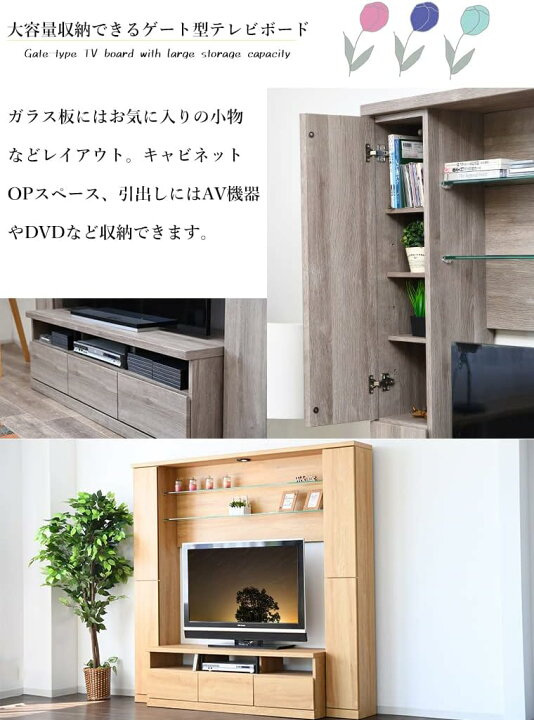 楽天市場】31092 サバンナ（WH）190 TV（4ヶ口） テレビ台 テレビ 