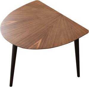 71189 マリヤ(BR)90 半円テーブル ダイニングテーブル 木製テーブル 食卓テーブル 机 ディスク 半円型 半丸型 丸テーブル 90cm 2人掛け 単品 机のみ 食卓 食事 仕事 勉強 おしゃれ シンプル ウ