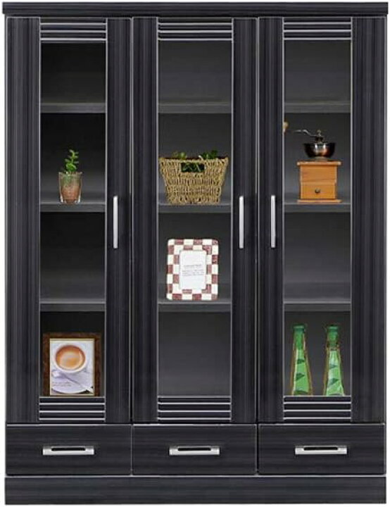 楽天市場】【完成品】 87063 レイン（BK） 90 ミドル 本棚 書棚 
