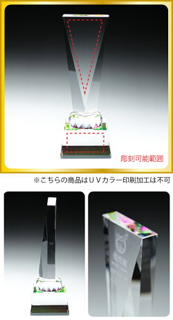 【名入れ無料】【送料無料】クリスタルトロフィーCR-5B(中)記念品大会記念スポーツ大会優勝ゴルフコンペオリジナル社内表彰彫刻無料!
