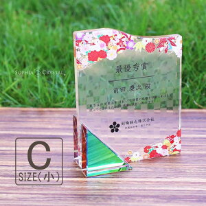 トロフィー クリスタル 盾 DP-16C(小) 名入れ 記念品 表彰状 表彰 盾 表彰楯 卒業 感謝 退職記念 周年記念 創立記念 ゴルフコンペ ホールインワン スポーツ大会 イベント 優勝 トロフィ プレゼ