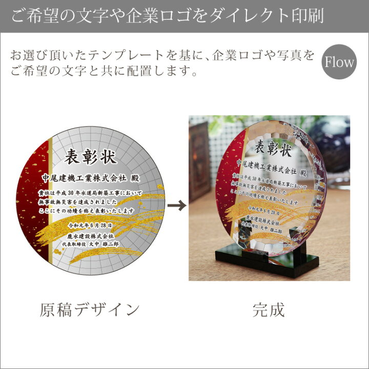 楽天市場】トロフィー クリスタル 盾 DP-20C(小) 名入れ 記念品 表彰状 