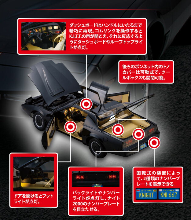 楽天市場】【デアゴスティーニ公式ストア】ナイトライダー ナイト2000 