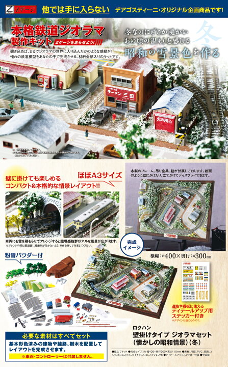 楽天市場】【デアゴスティーニ公式ストア】鉄道ジオラマ 壁掛けタイプ 