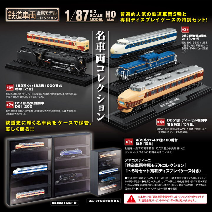 楽天市場】【デアゴスティーニ公式ストア】鉄道車両金属モデル 