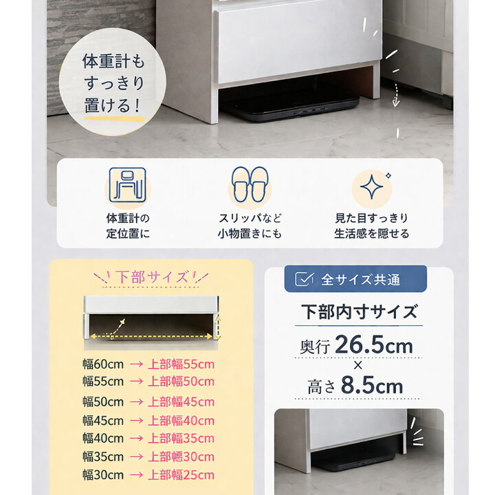 楽天市場】奥行30 エペル | 幅40cm ランドリーチェスト 薄型 国産 