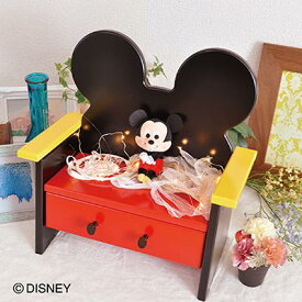 ［マラソン中5％OFFクーポン］ ぬいぐるみ置き ミッキーマウス | 幅37.5cm 奥行22.5cm 高さ36.8cm ミニベンチ 【 ディズニーグッズ ディズニー グッズ ミッキー 小物入れ ぬいぐるみベンチ ベンチチェアー ベンチチェストdisney おしゃれ プレゼント 誕生日 mickey