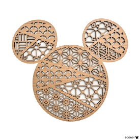 ウォールアートパネル ディズニー | ウォールデコ ミッキーマウス DISNEY 【 オブジェ 麻の葉 壁掛け 飾り棚 円形 リビング 玄関 和室 洋室 インテリア 壁掛け アートパネル 縁起物 木製 インテリア 壁飾り 木彫り ウッド 季節飾り